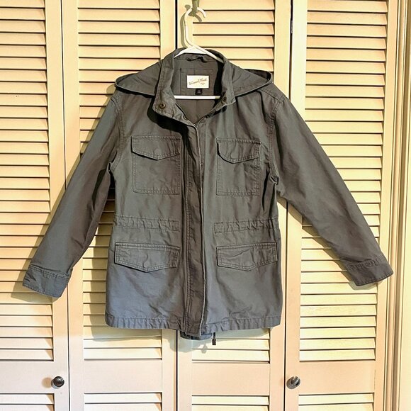 Universal Thread Utility Field Jacket * Sz Med * Hood * Green * Well Made - Picture 2 of 5